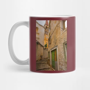 Street in Milna, Brac Island, Croatia Mug